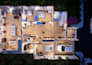 do isometric 3d floor plan, interior and exterior design